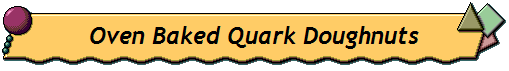 Oven Baked Quark Doughnuts